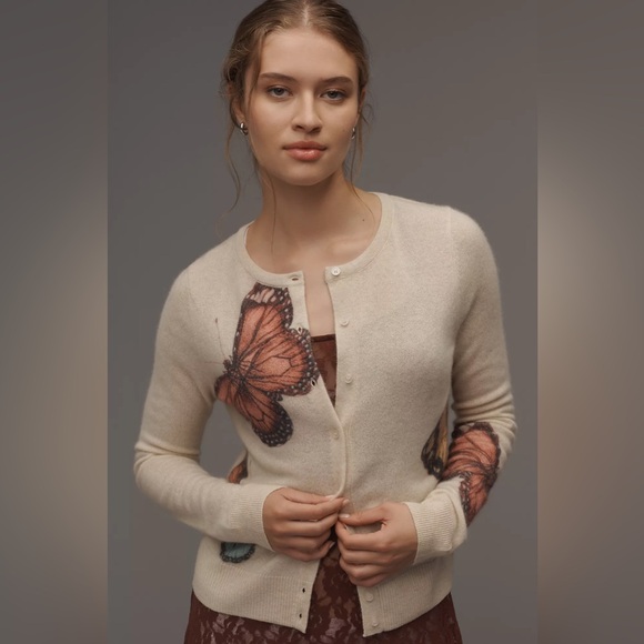 Anthropologie The Juliet Cashmere Cardigan Sweater - Picture 2 of 6